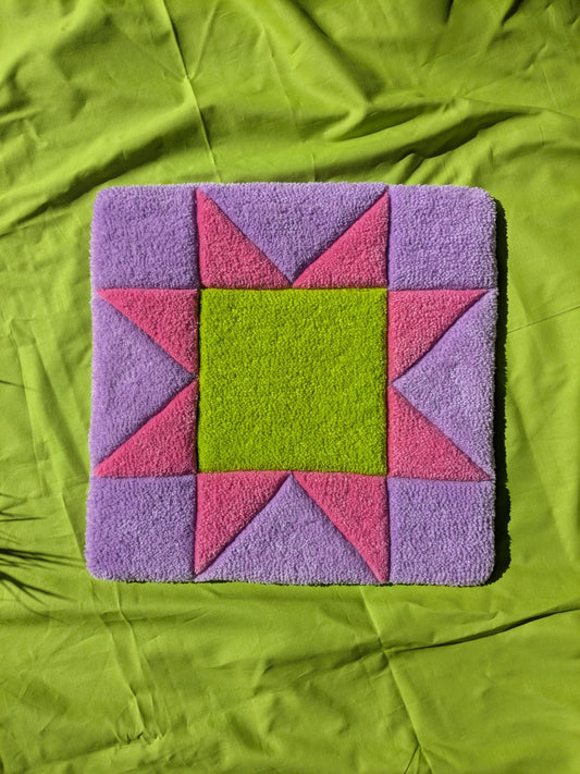 Quilted Square Pattern Wall Art