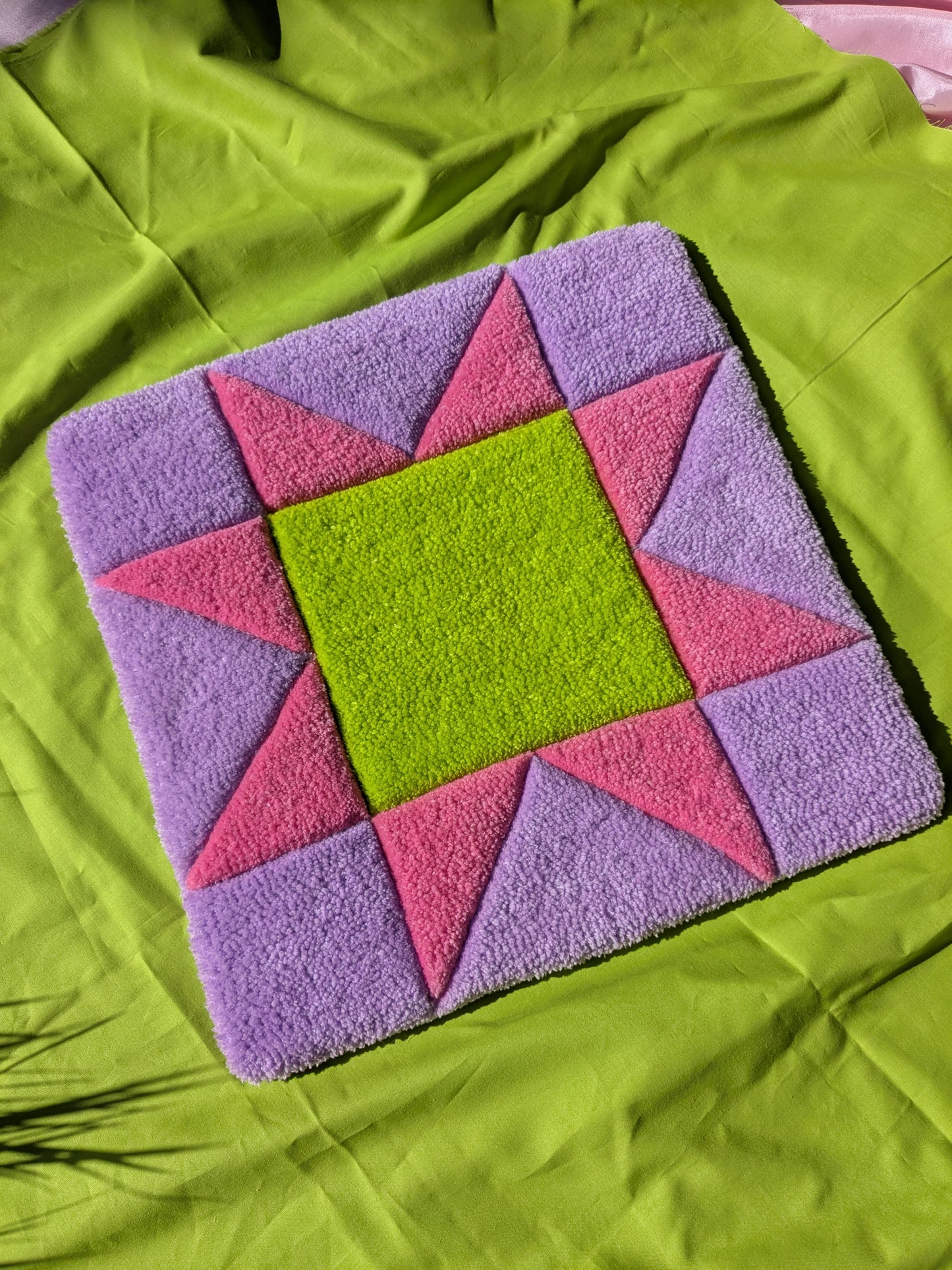 Quilted Square Pattern Wall Art