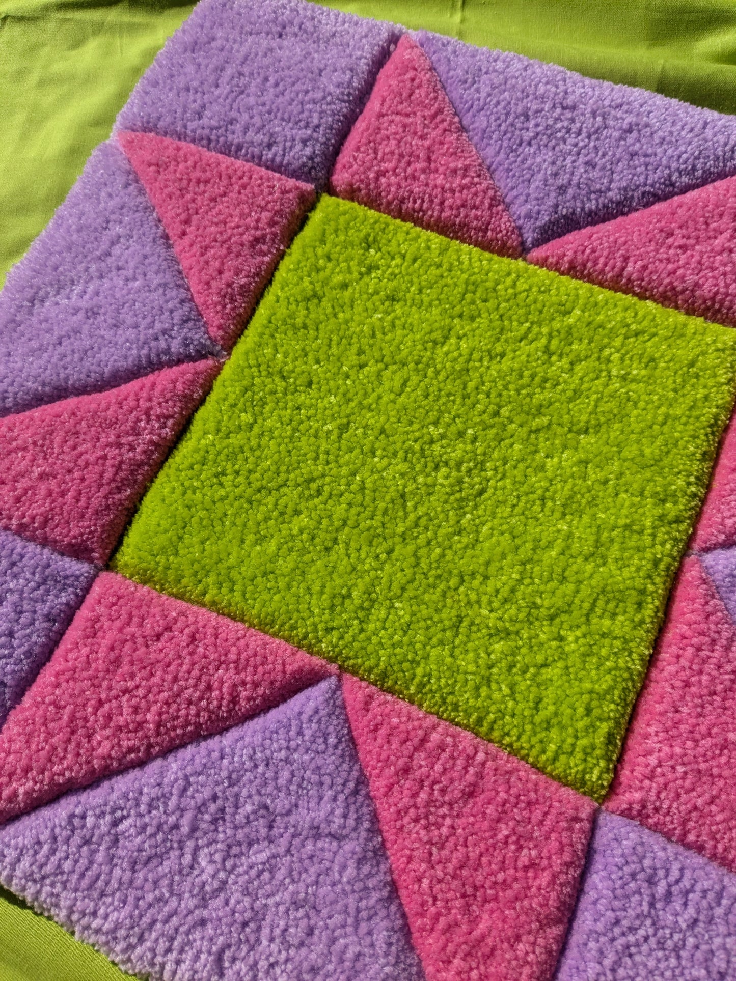 Quilted Square Pattern Wall Art
